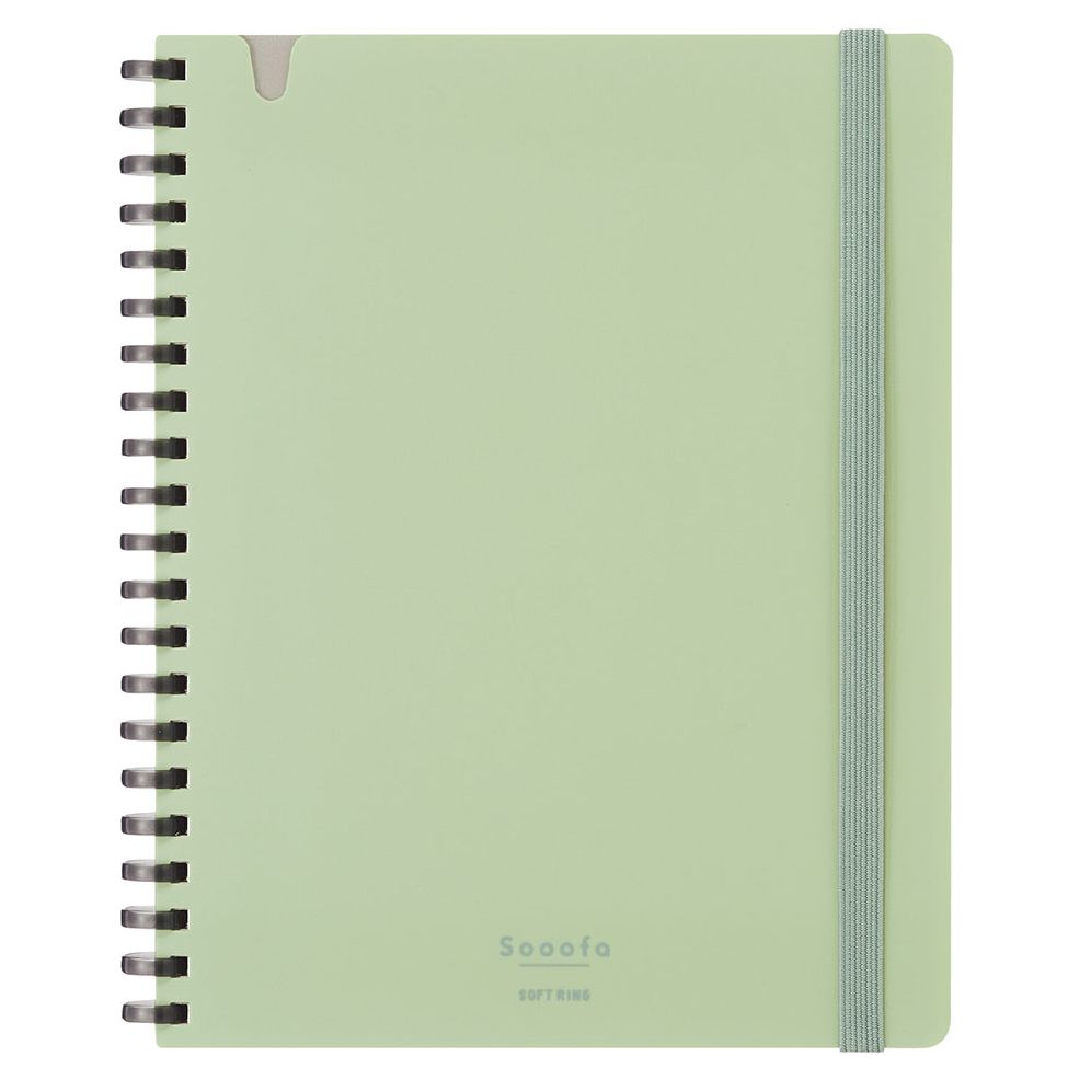 Sooofa Soft Ring Notebook Green B6