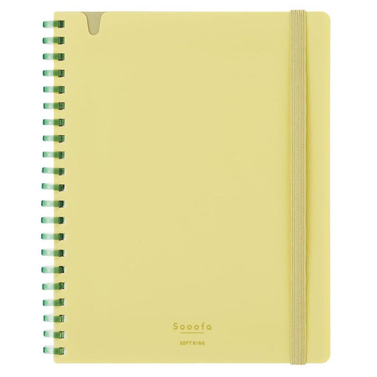 Sooofa Soft Ring Notebook Yellow B6