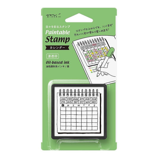 Midori Paintable Stamp - Pre-inked Calendar