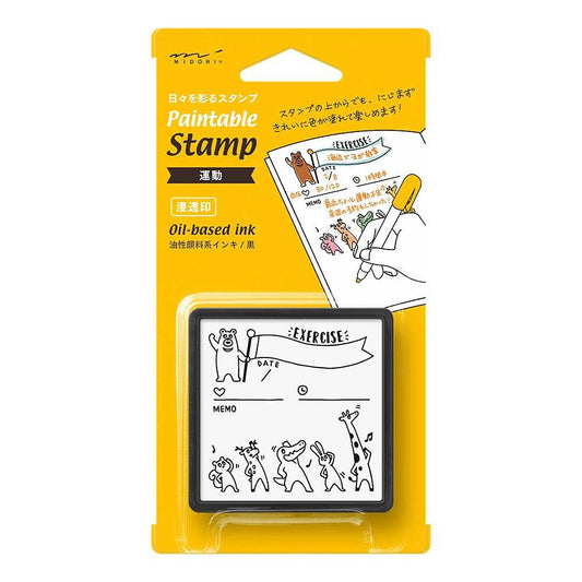 Midori Midori Paintable Stamp - Pre-inked Exercise