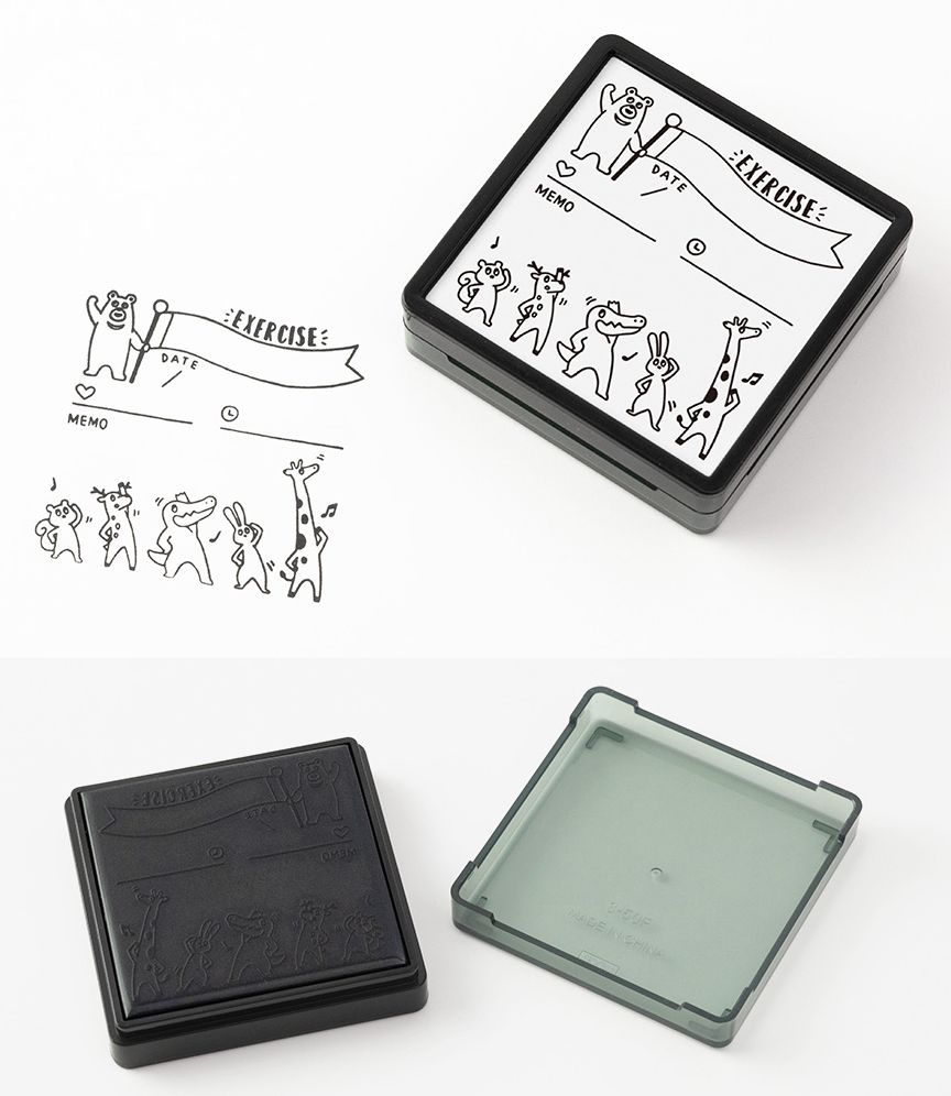 Midori Midori Paintable Stamp - Pre-inked Exercise
