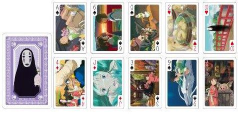 Spirited Away Movie Scenes Playing Cards