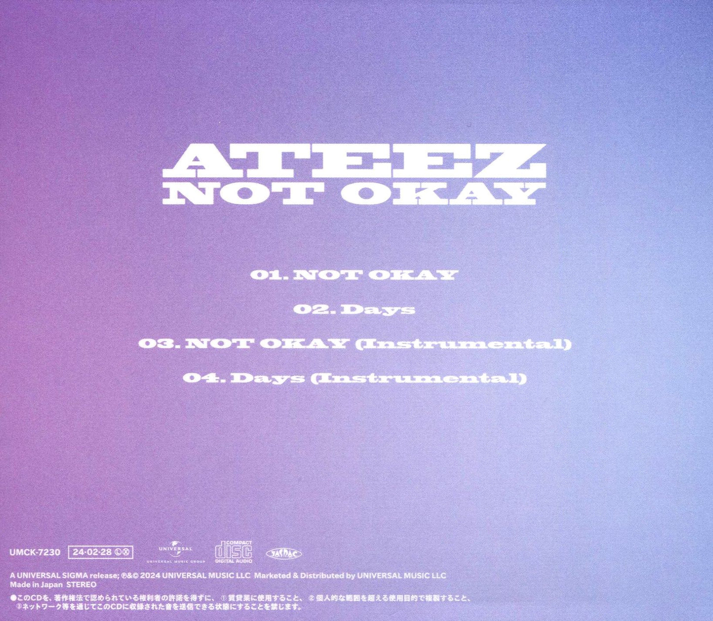 Not Okay - Version A (Ateez)
