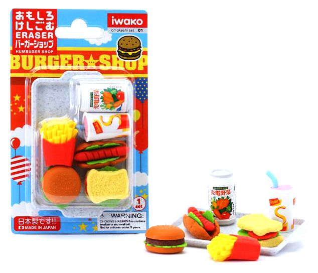 Fast Food Erasers