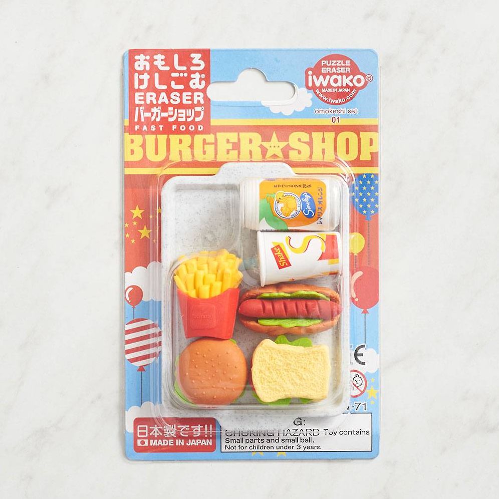 Fast Food Erasers