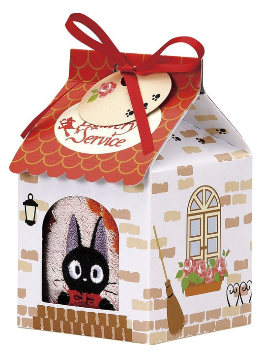 Jiji Mini Towel in House-shaped Gift Box "Kiki's Delivery Service", Marushin Towels
