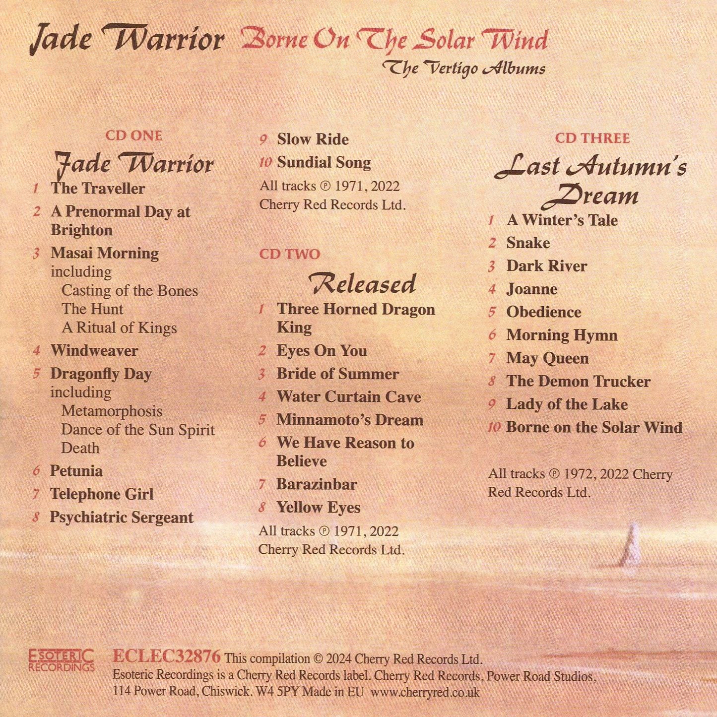 Borne On The Solar Wind: The Vertigo Albums (Jade Warrior)