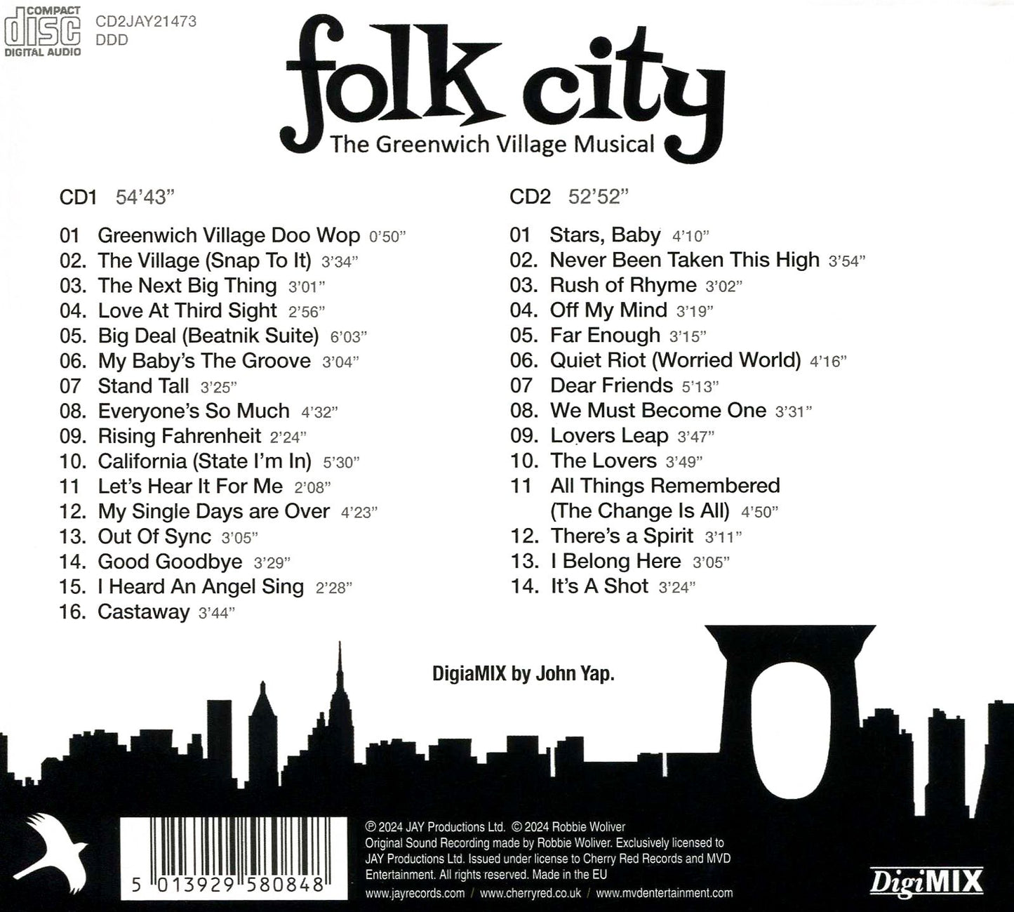 Folk City: The Greenwich Village Musical / Osc