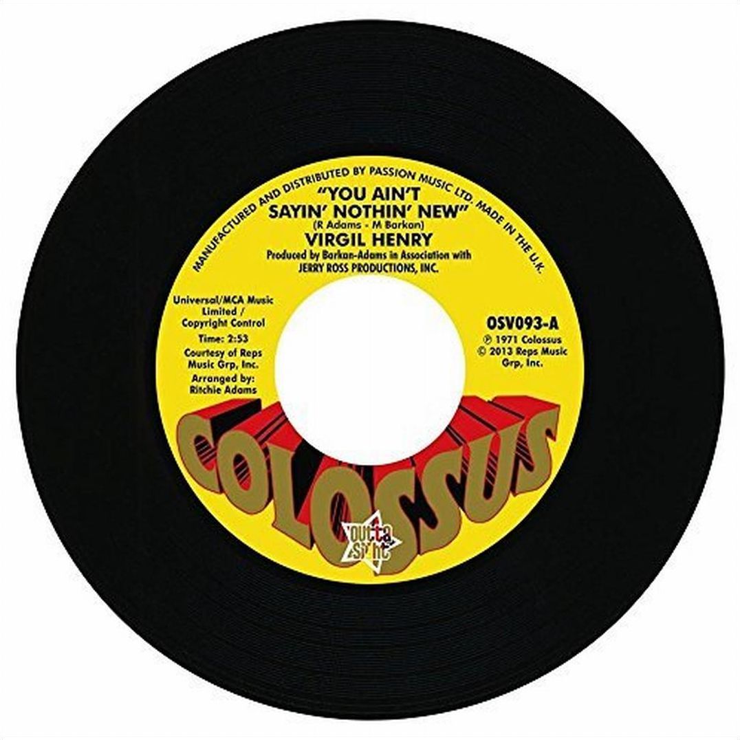 You Ain't Saying Nothing New (Virgil Henry)