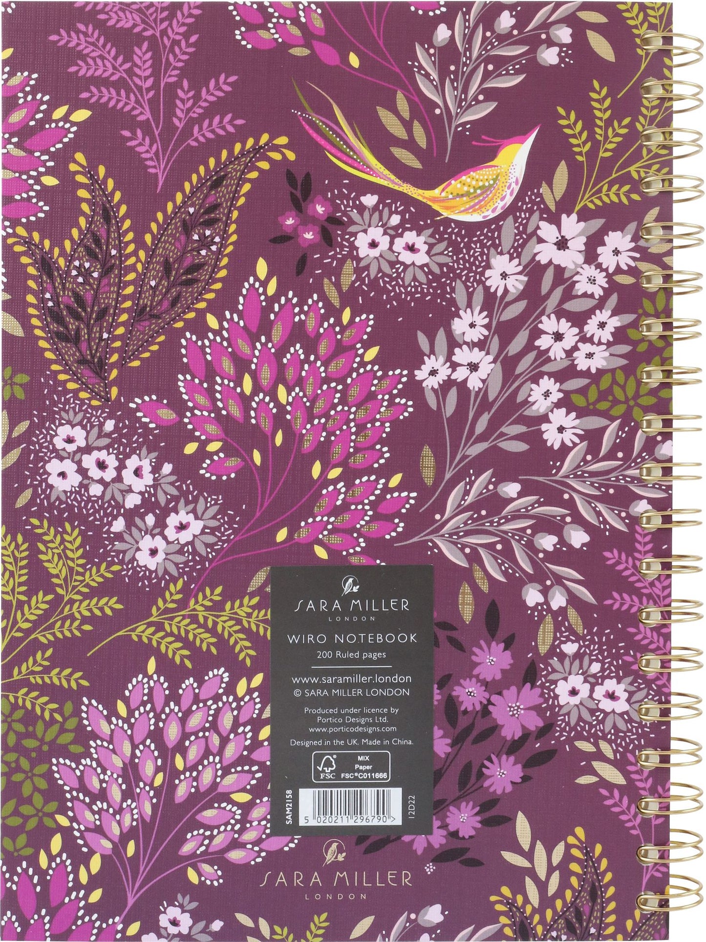 Haveli Garden Wire Spiral Notebook