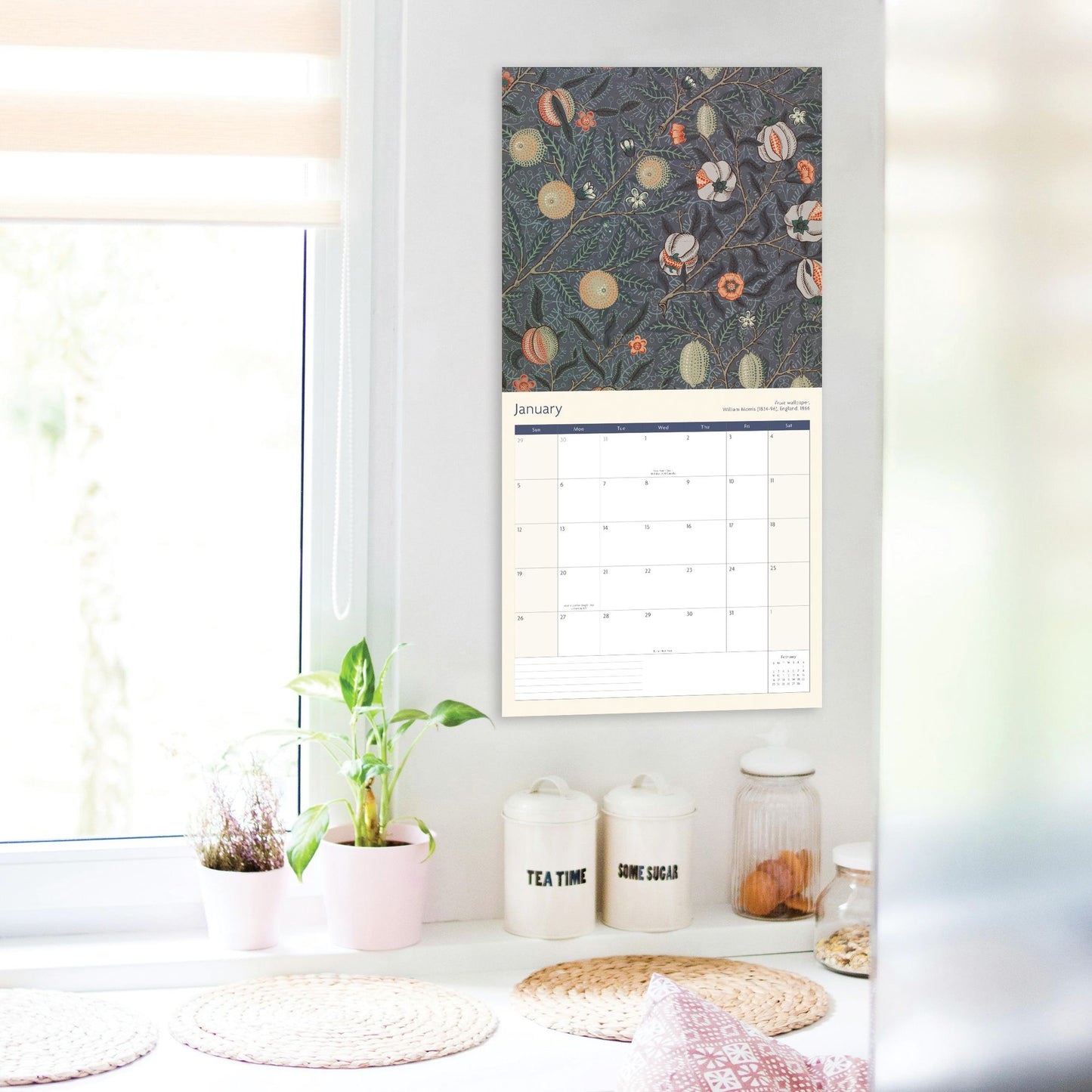2025 William Morris Wall Calendar
