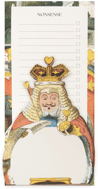 Alice in Wonderland List and Memo Pad