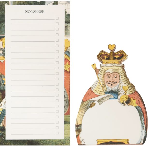 Alice in Wonderland List and Memo Pad