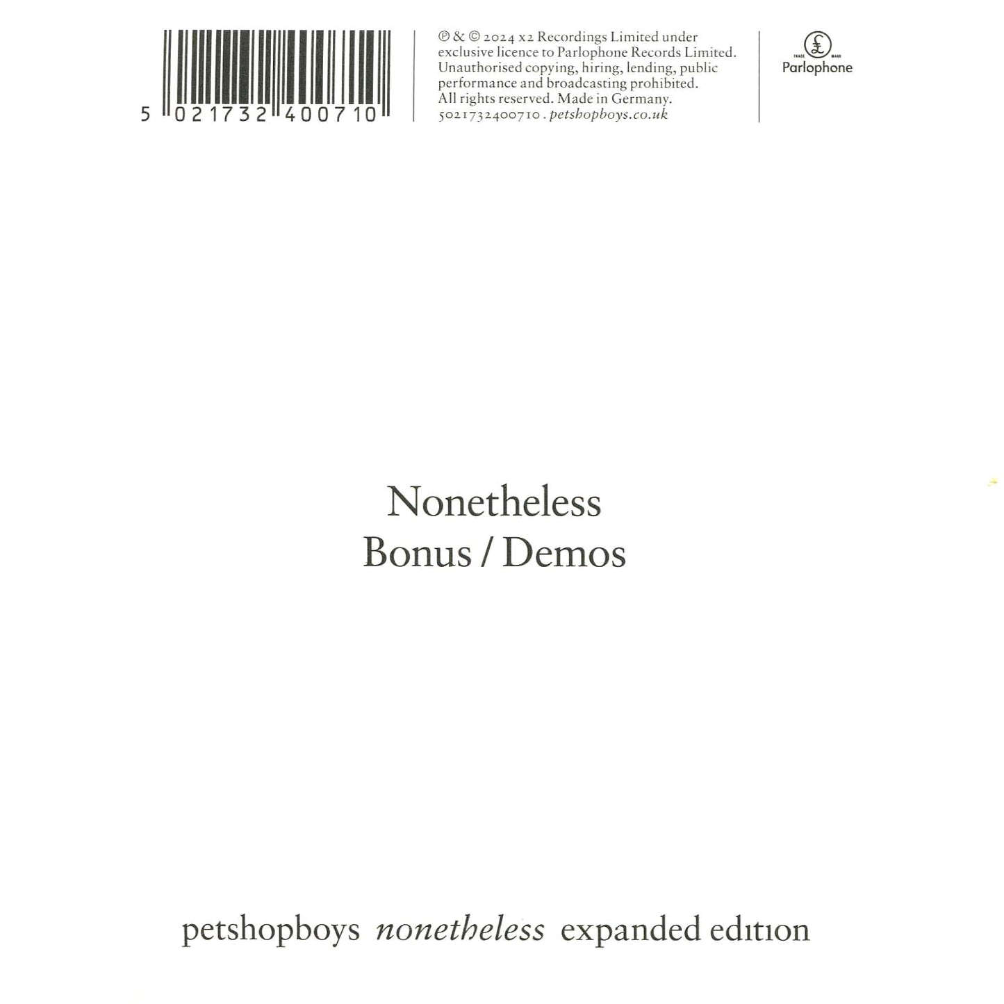 Nonetheless (Pet Shop Boys)