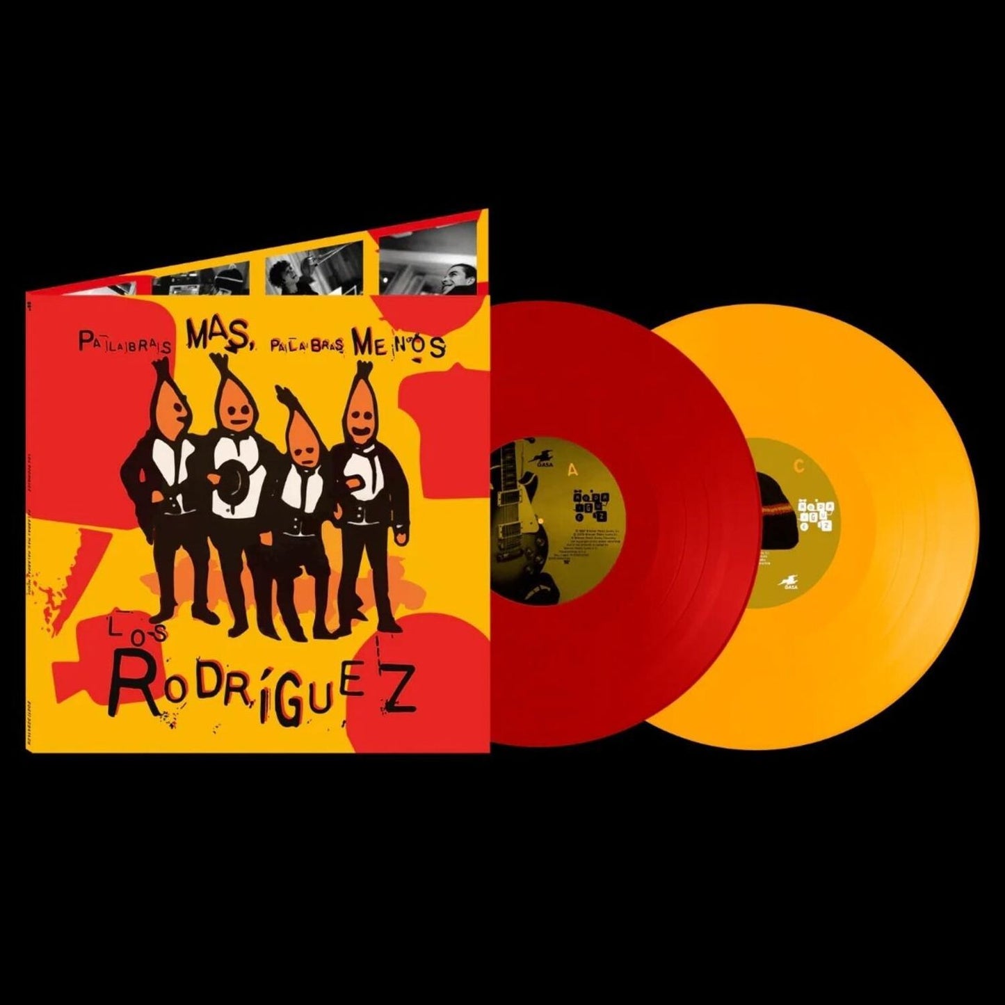 Palabras Mas Palabras Menos - Yellow & Red Vinyl (Los Rodriguez)