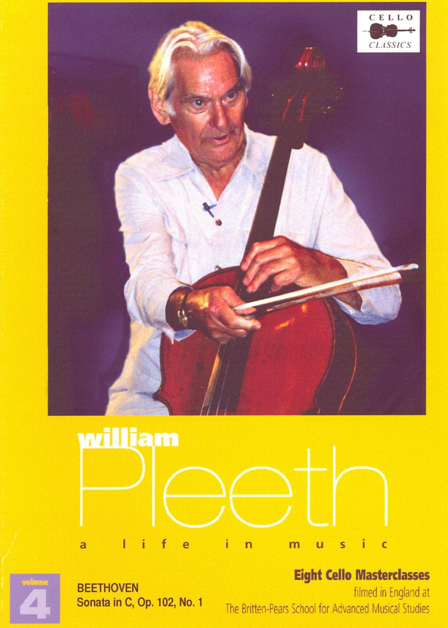 William Pleeth Masterclass, Vol. 4: Beethoven - Sonata in C