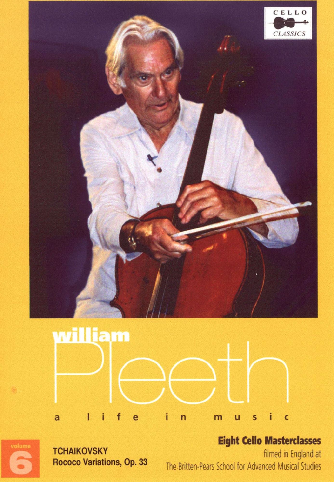 William Pleeth Masterclass, Vol. 6: Tchaikovsky: Rococo Variations