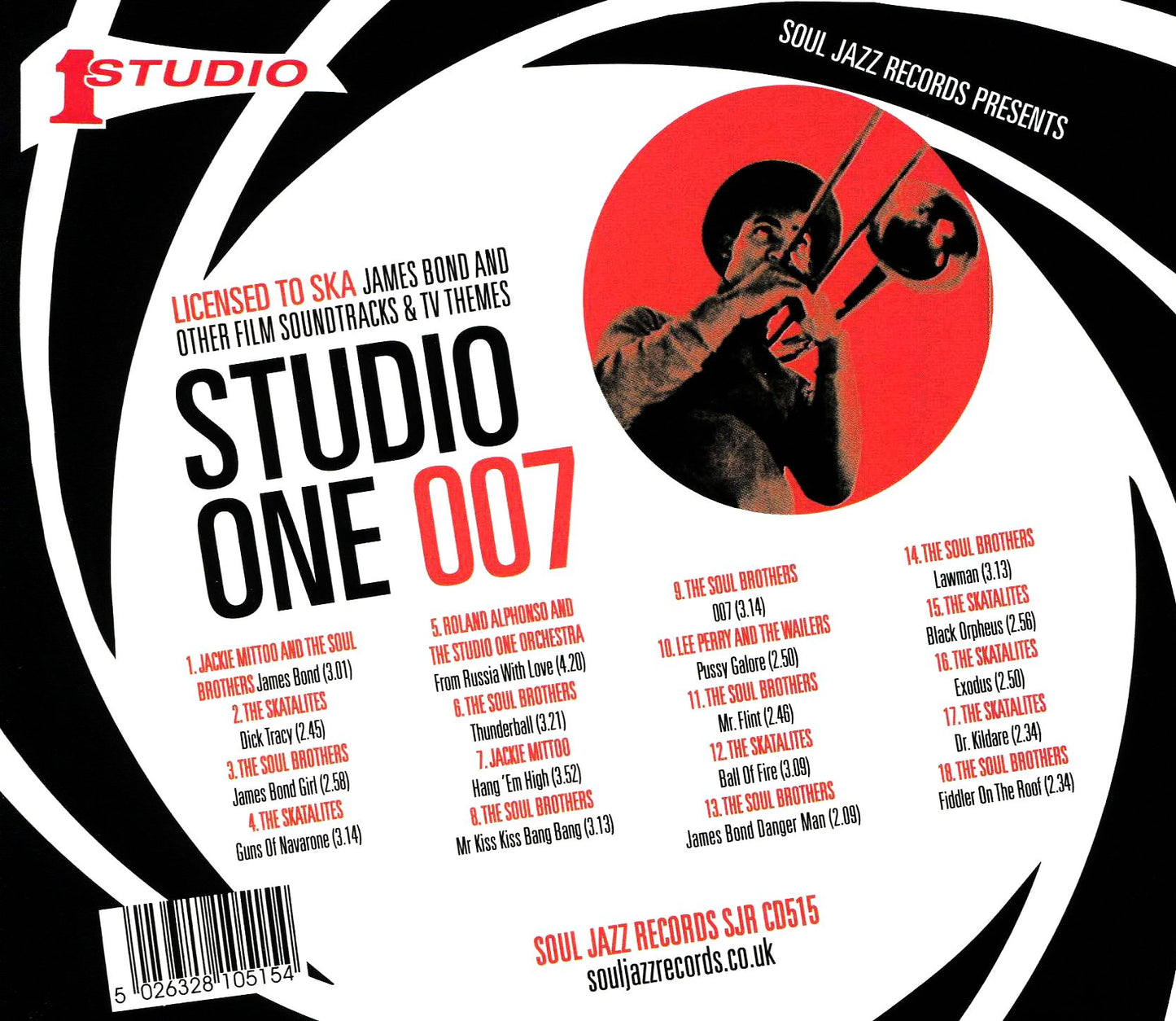 Studio One 007: Licenced to Ska: James Bond and Other Film Soundtracks and TV Themes