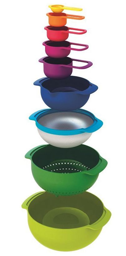 Nest Plus Multi Color Food Preparation Set of 9