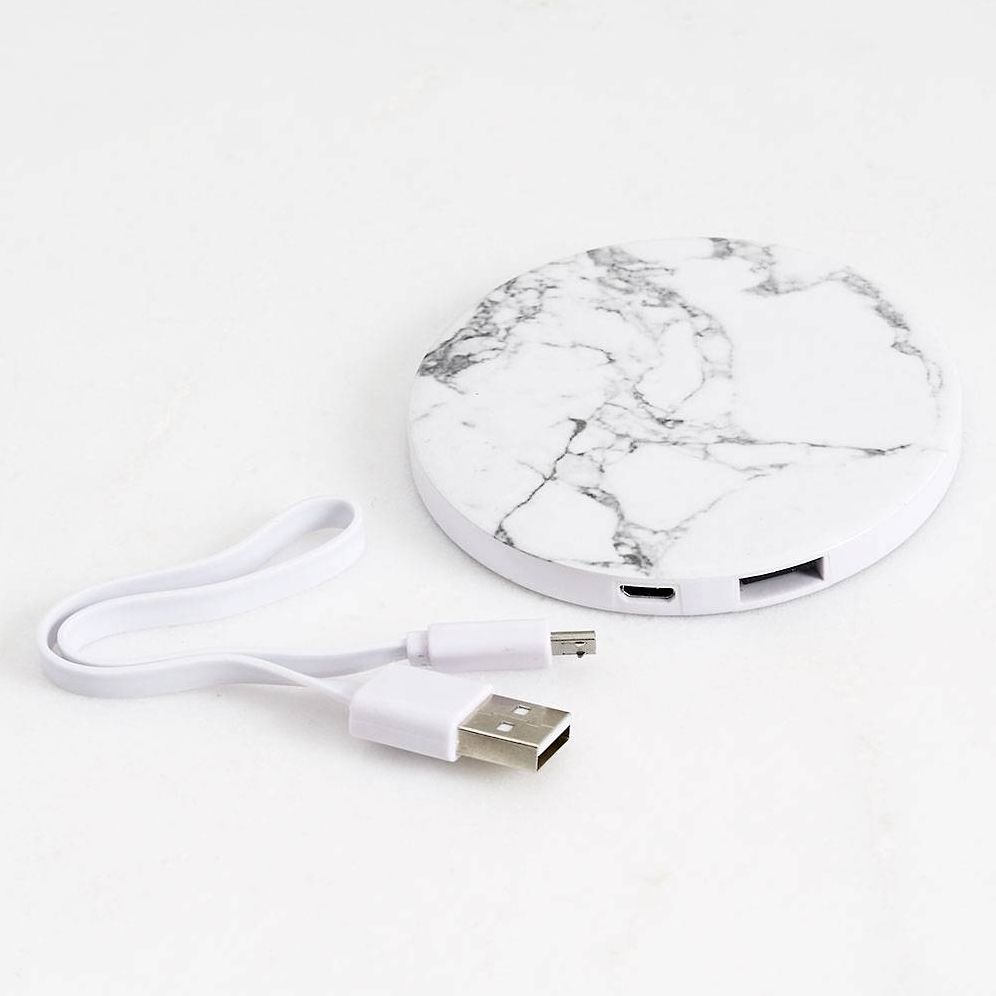 Endscene Marble Portable Charger w/Mirror