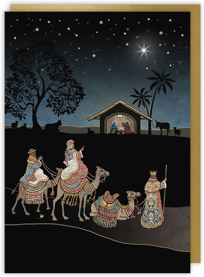 Christmas Greeting Card Three Kings