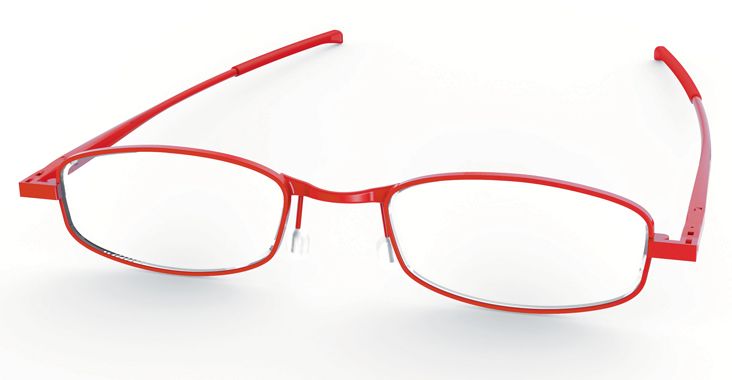 Compact Lenses Flat-Folding Reading Glasses Chilli/Red 1.5
