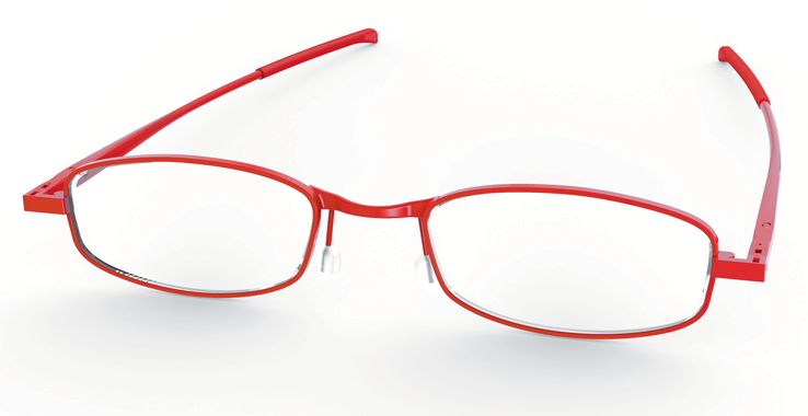 Compact Lenses Flat-Folding Reading Glasses Chilli/Red 2.0