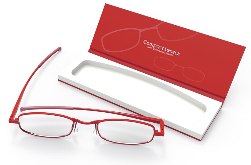 Compact Lenses Flat-Folding Reading Glasses Chilli/Red 2.0