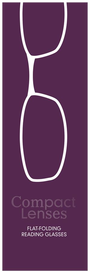 Compact Lenses Flat-Folding Reading Glasses Orchid/Purple 1.5