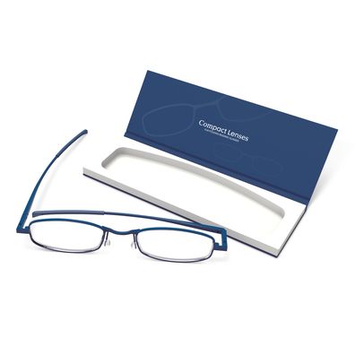 Compact Lenses Flat-Folding Reading Glasses Twilight/Blue 2.0