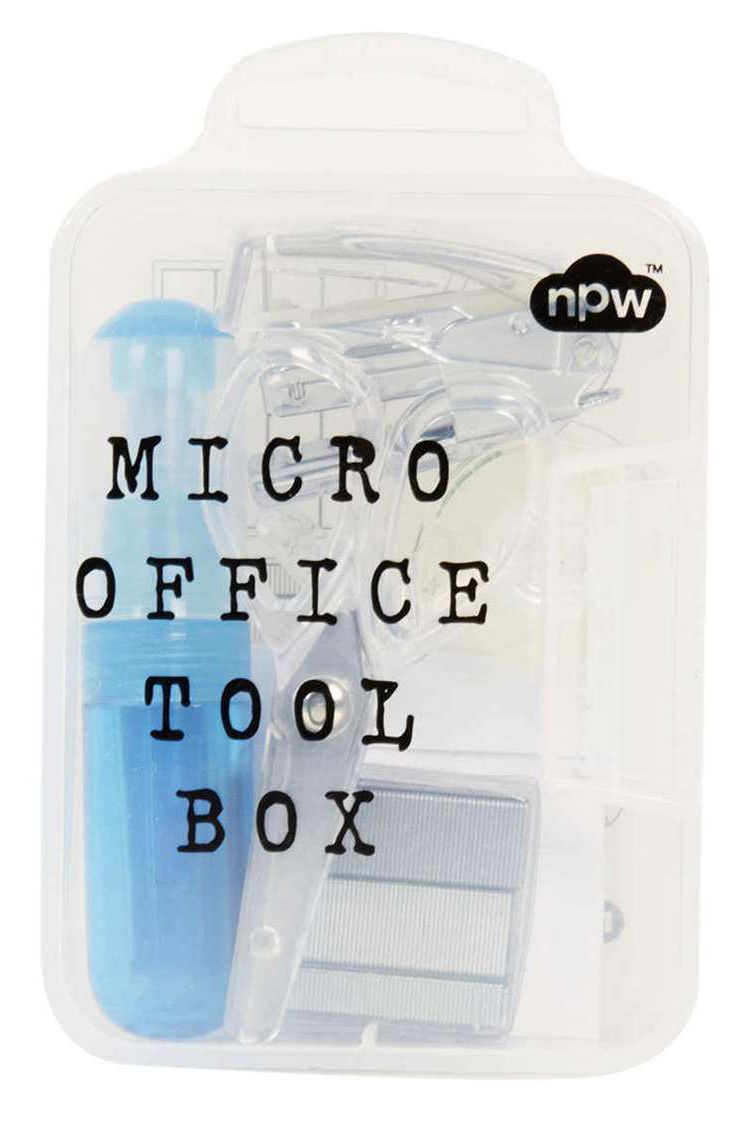Micro Office Tool Box in Assorted Colors-4"