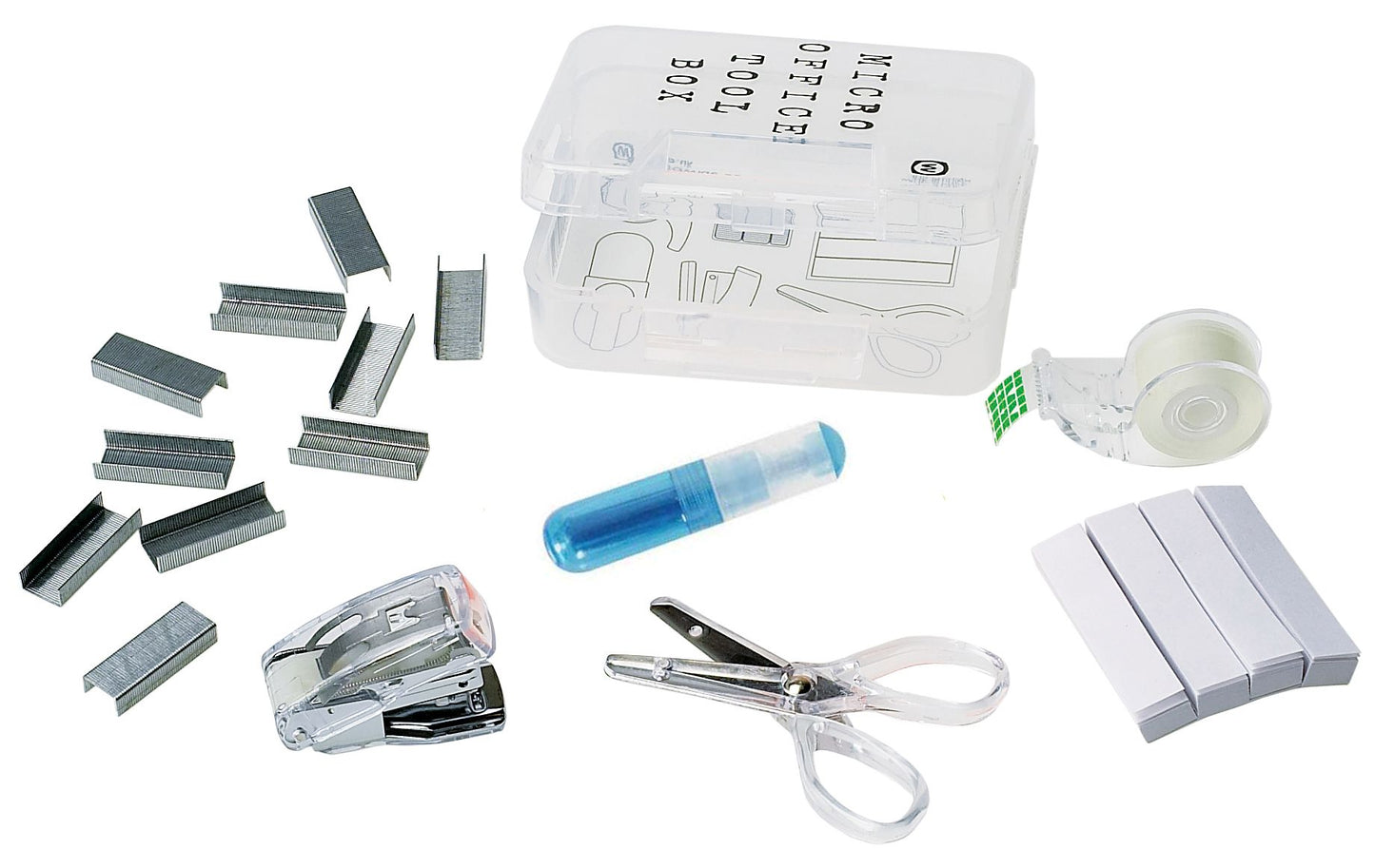 Micro Office Tool Box in Assorted Colors-4"