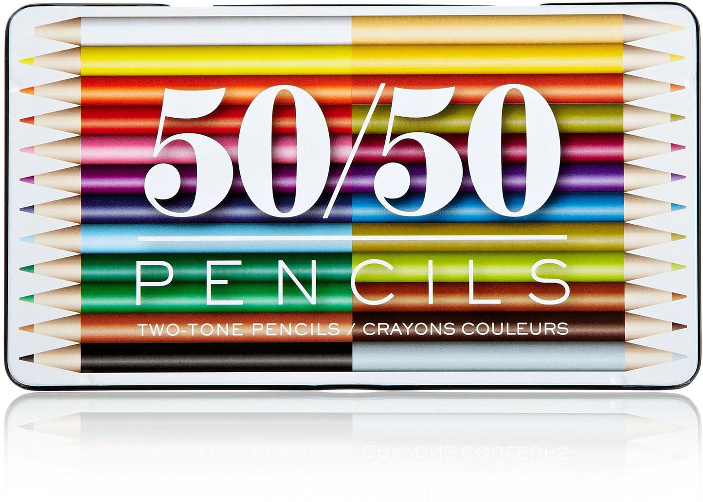 50/50 Colored Pencils in Tin