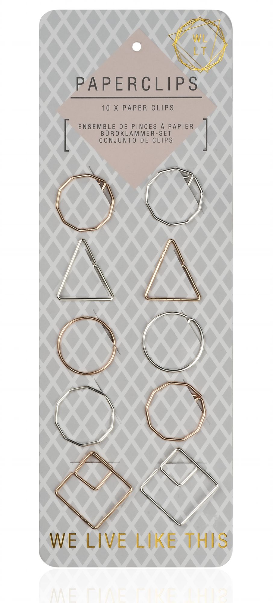 We Live Like This Paper clips set