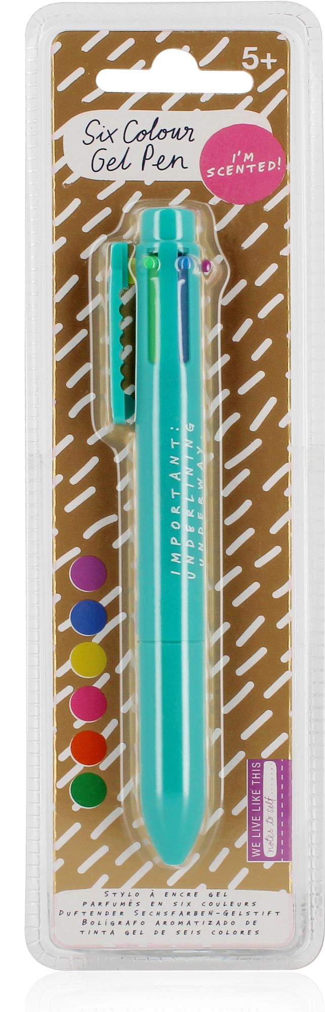 Notes To Self - Scented 6 Colour Gel Pen