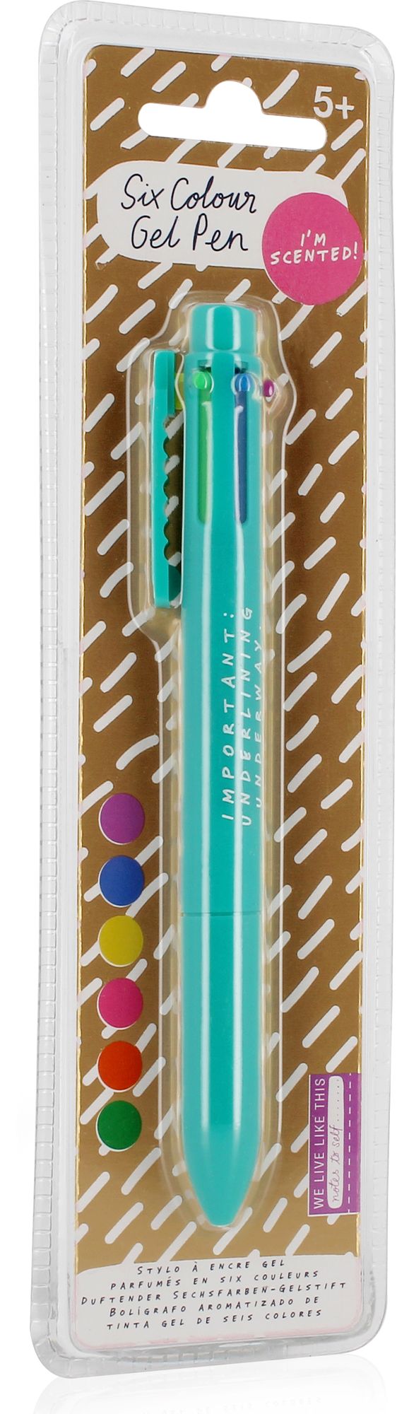 Notes To Self - Scented 6 Colour Gel Pen