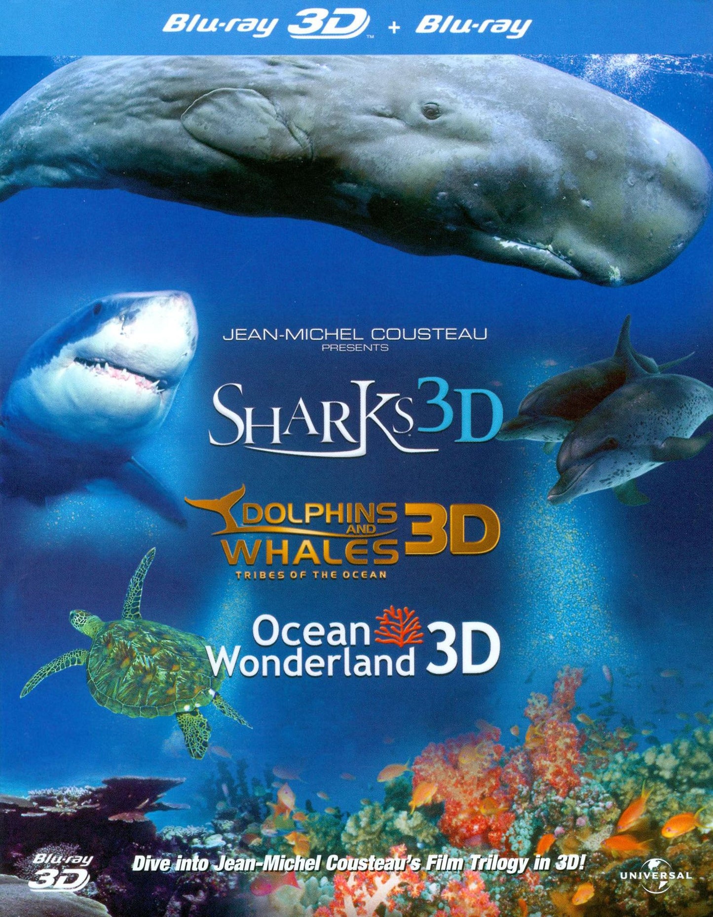 Jean-Michel Cousteau 3D Film Trilogy [3 Discs] [3D] [Blu-ray]