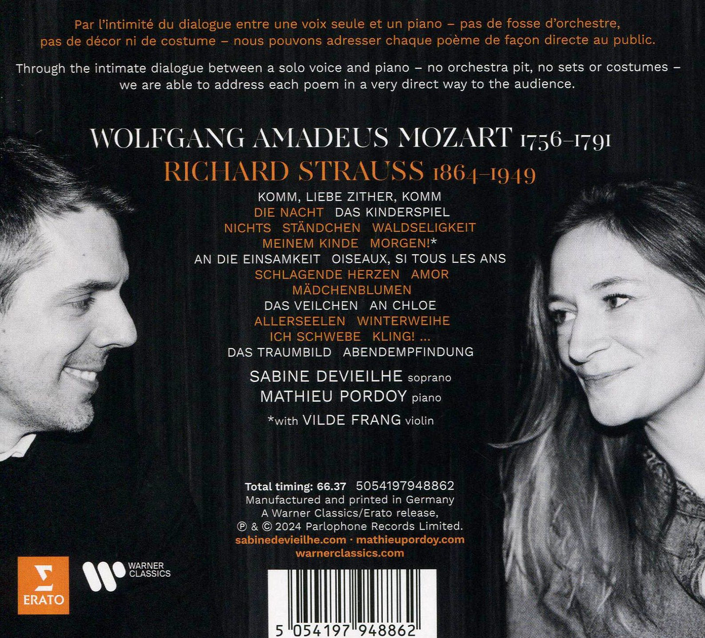 Mozart & R. Strauss: Lieder (Sabine Devieilhe)