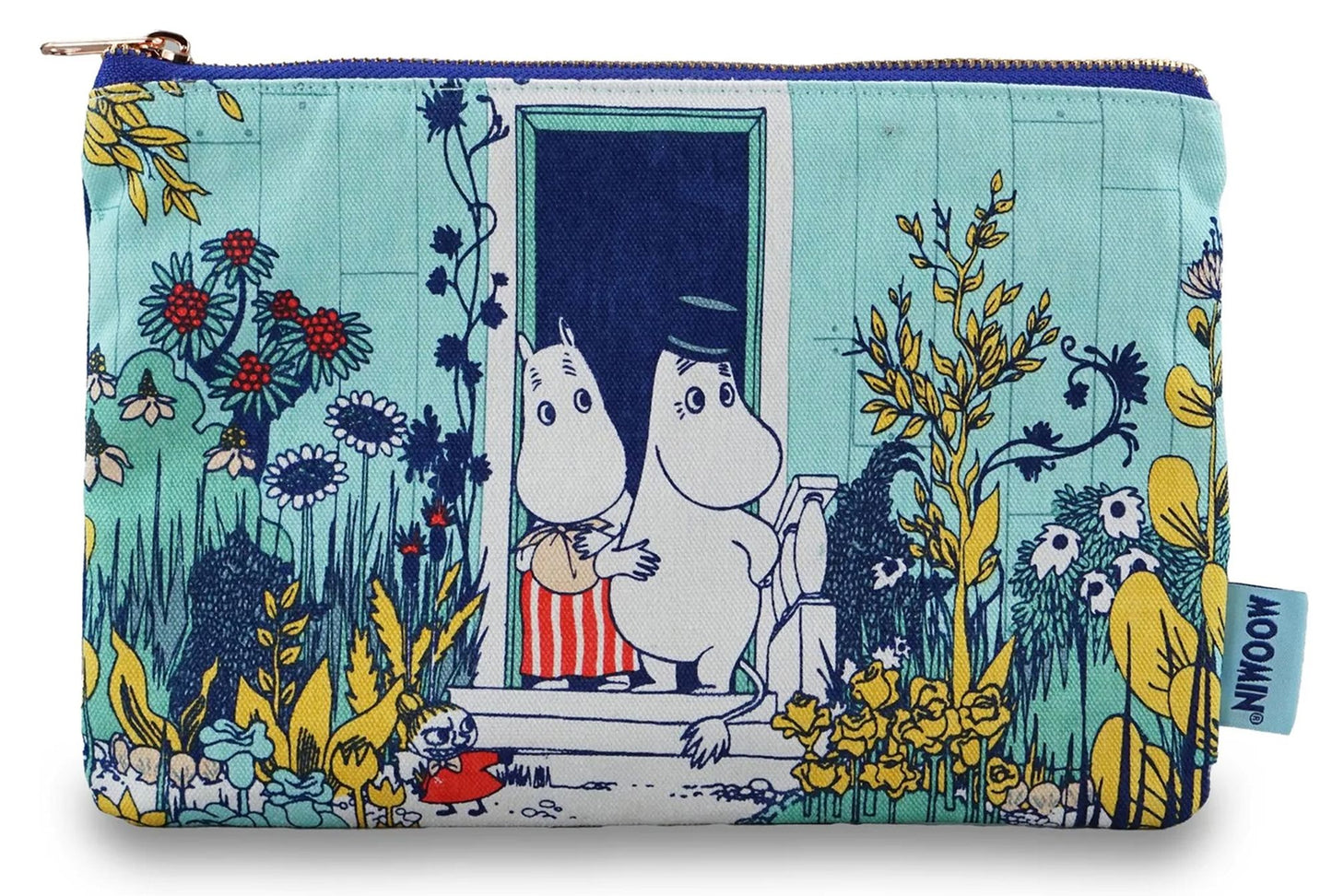 Travel Pouch Cotton (16cm x 24cm) - Moomin (Riviera)