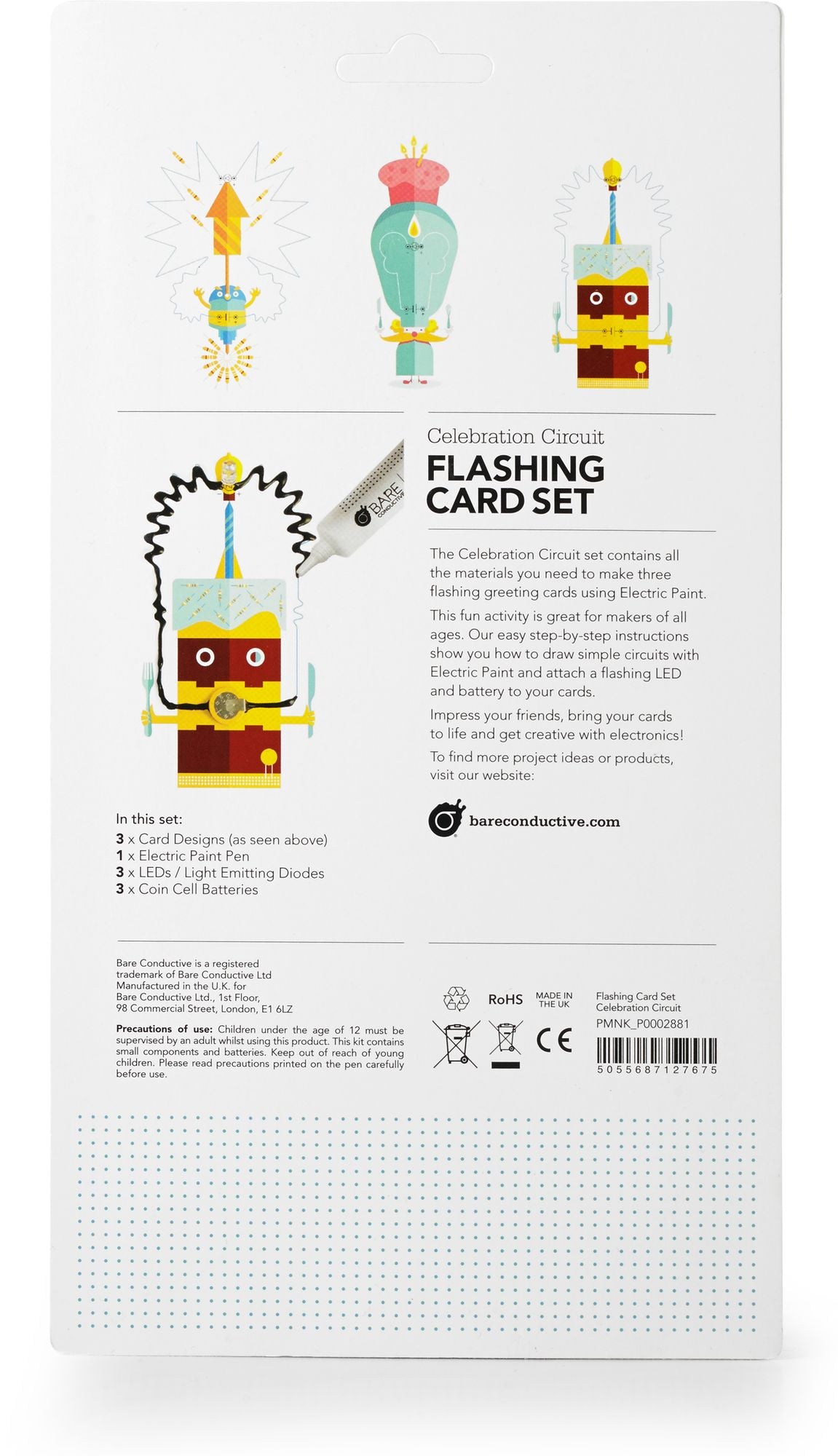 Flashing Card Set Celebration Circuit