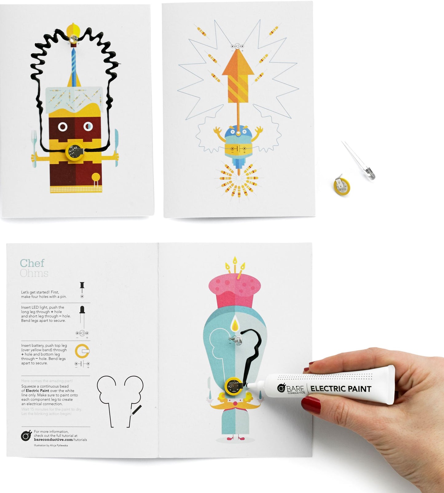 Flashing Card Set Celebration Circuit