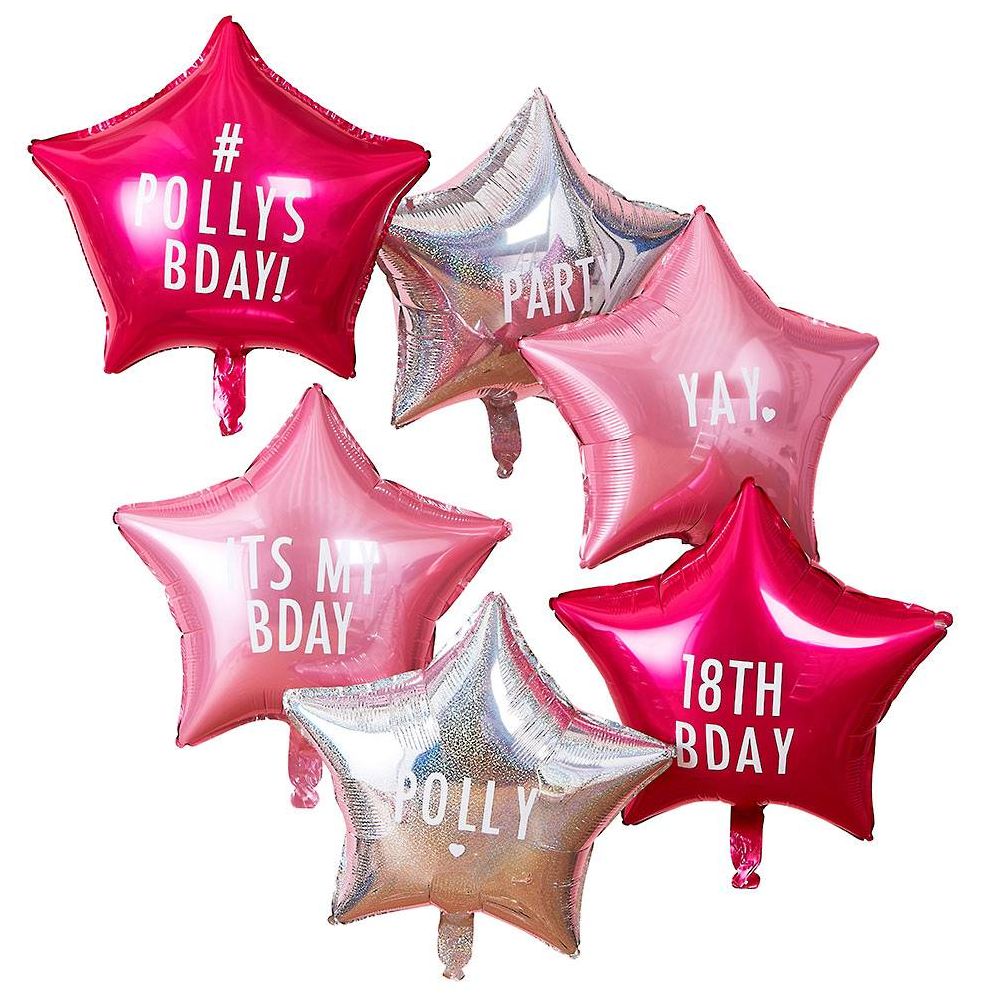 DIY Cutomizable Foil Star Balloons