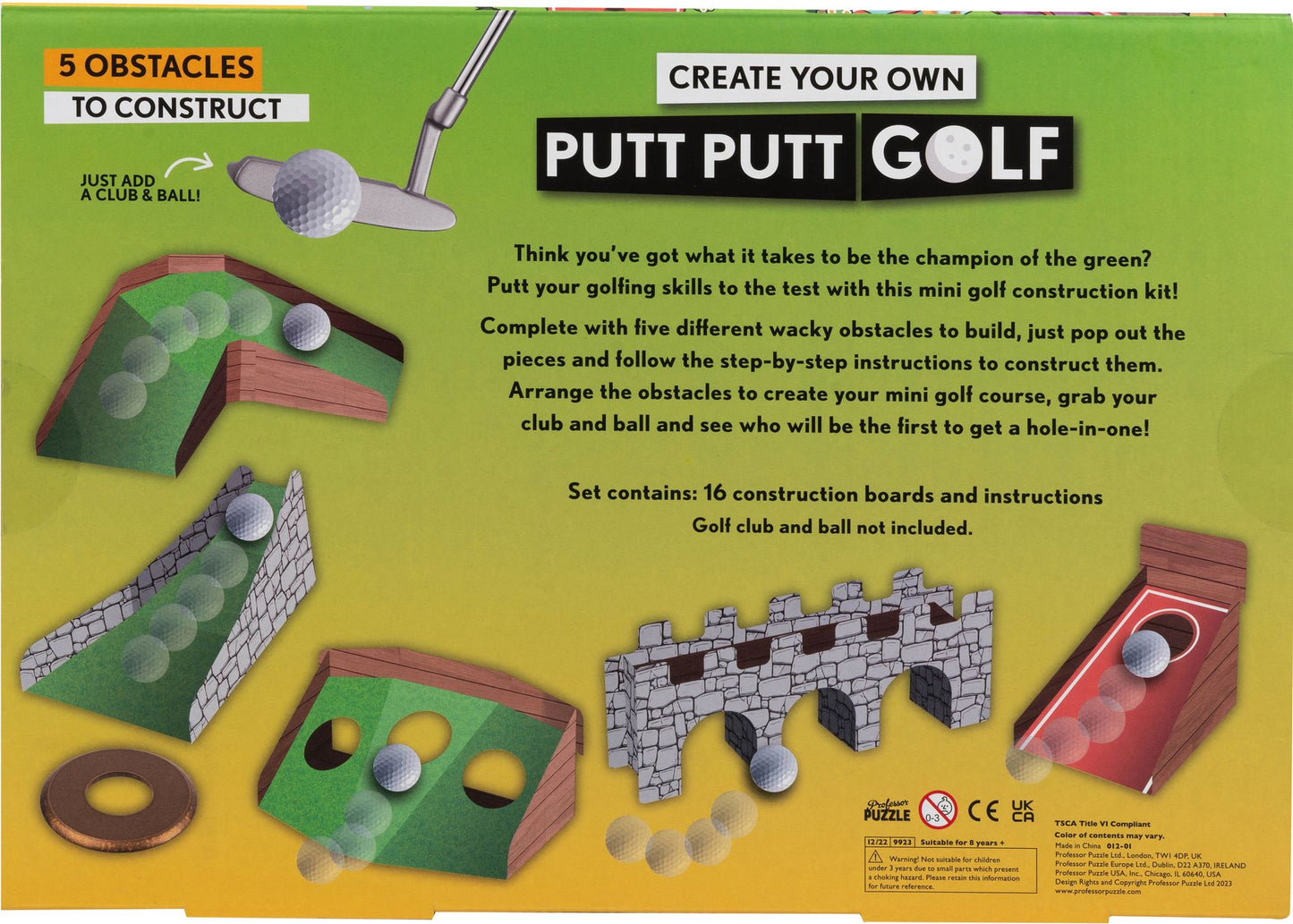 Create Your Own Putt Putt Golf (Exclusive)