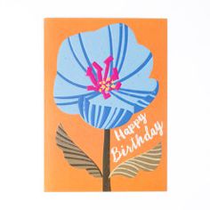 BDAY Blue Flower
