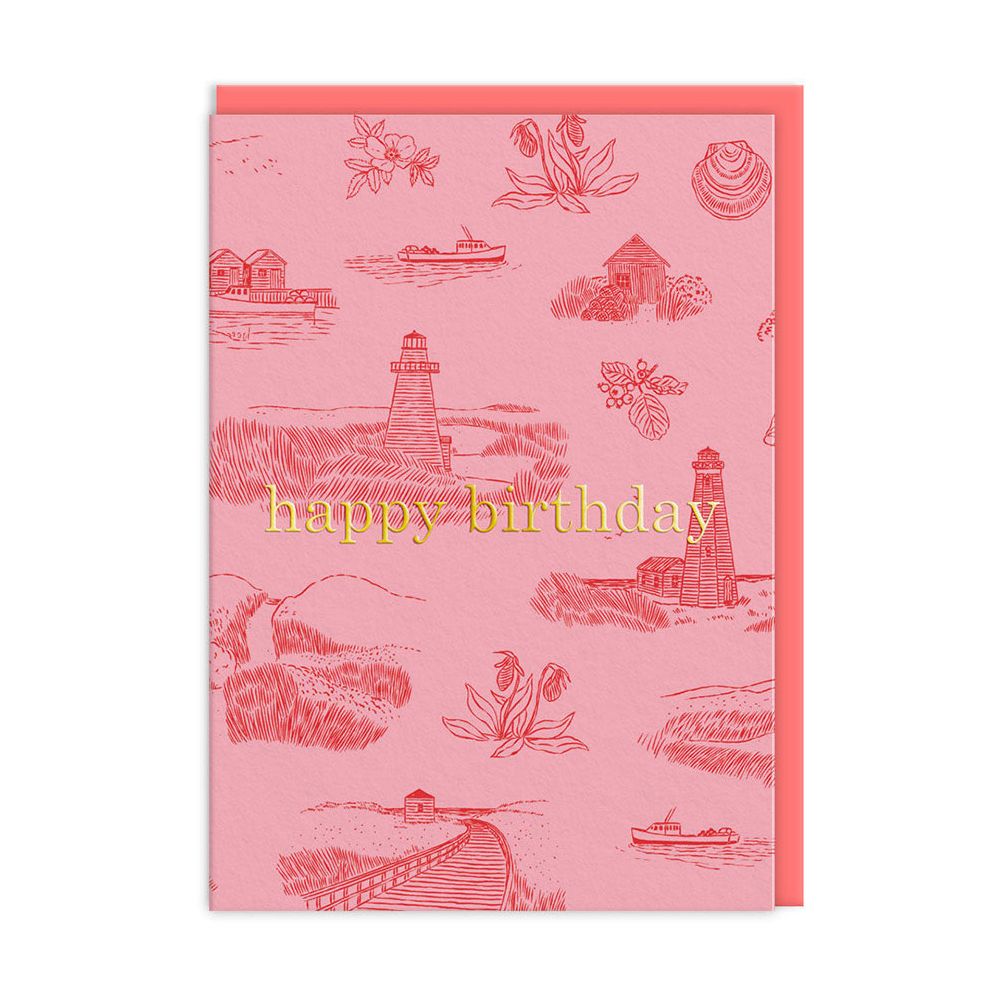 BDAY Pink Toile