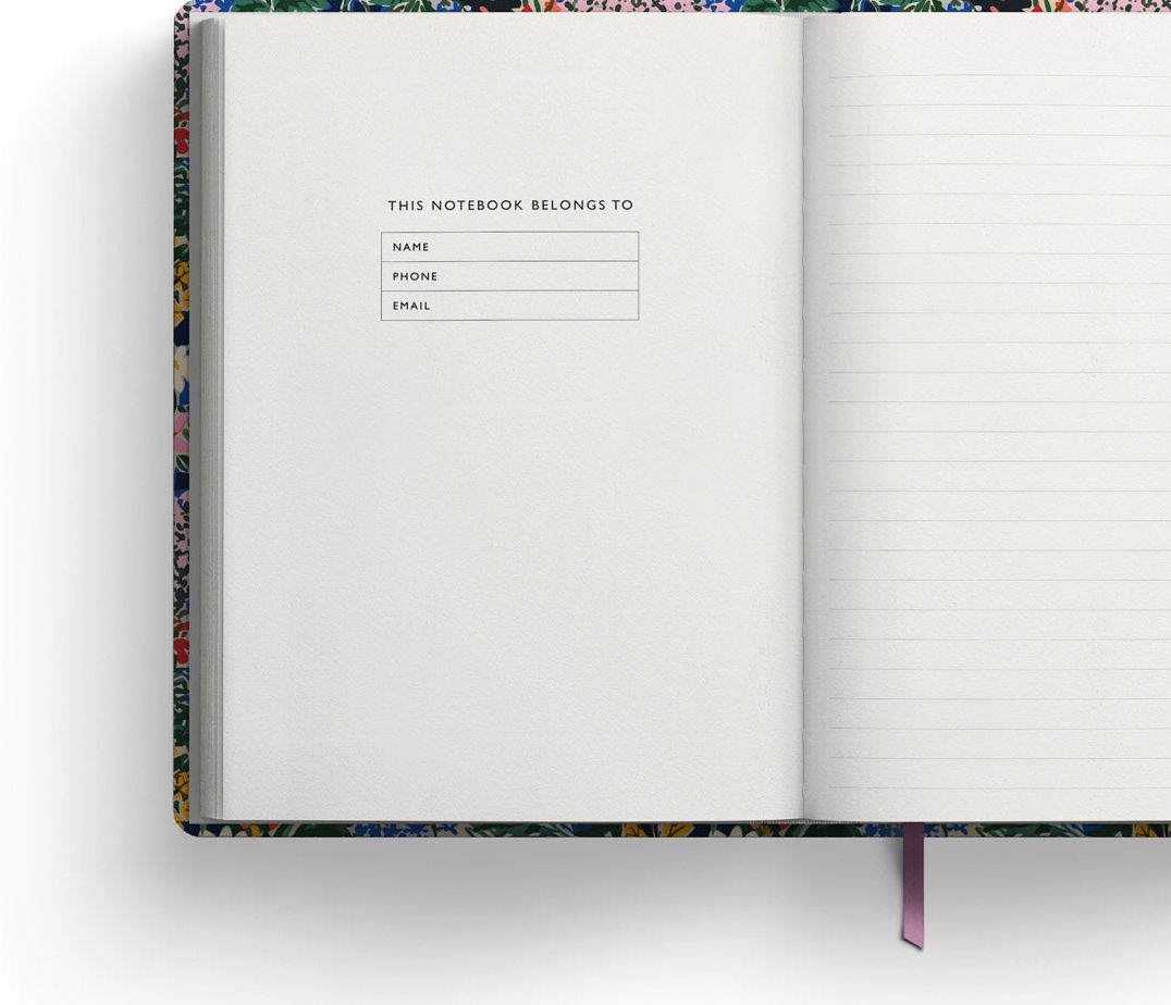 Kaleido Antique Floral Hardback Notebook