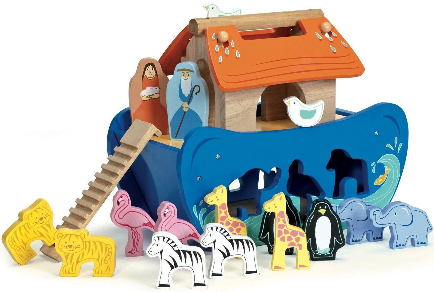 Le Toy Van TV212 Wooden Noah's Ark Shape Sorter New