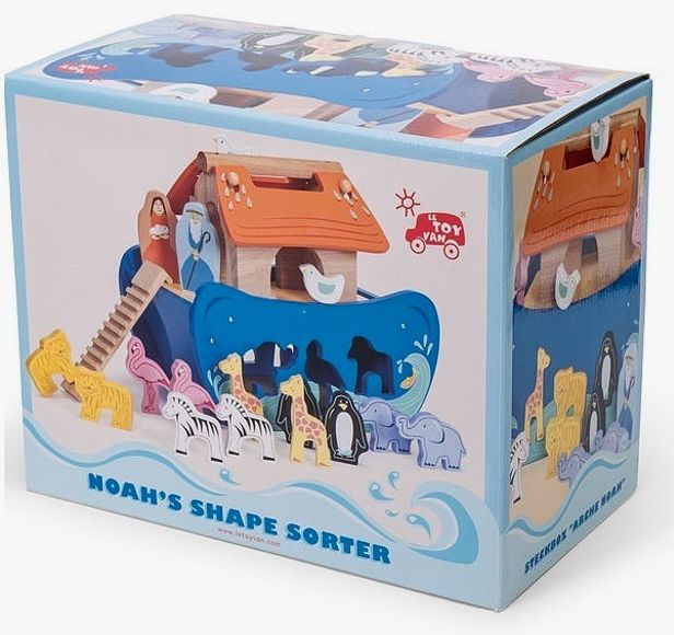 Le Toy Van TV212 Wooden Noah's Ark Shape Sorter New