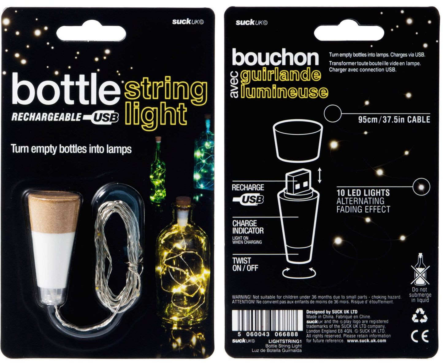 String Rechargeable Bottle Light