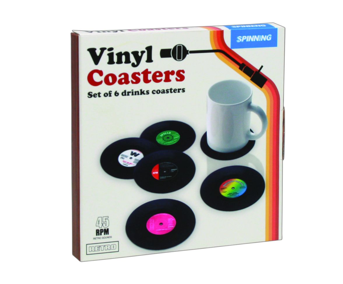 Vinyl Record Coasters